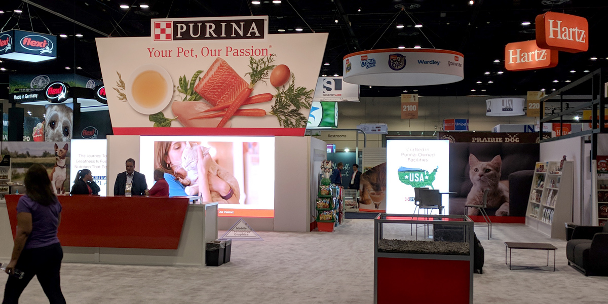 Tradeshow Booth LED Video Screen Rentals